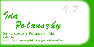 ida polanszky business card